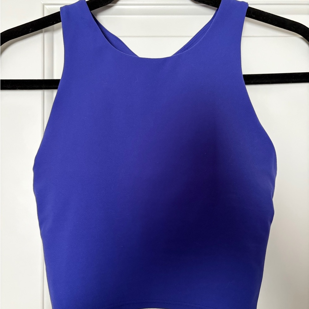 Athleta - Conscious Crop Bra Tank - Noble Blue